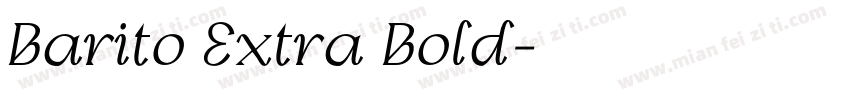 Barito Extra Bold字体转换